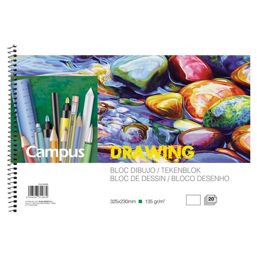 Bloc Dibujo Campus Arte Luxe A4 Liso - Envío gratis en 24/48 horas.