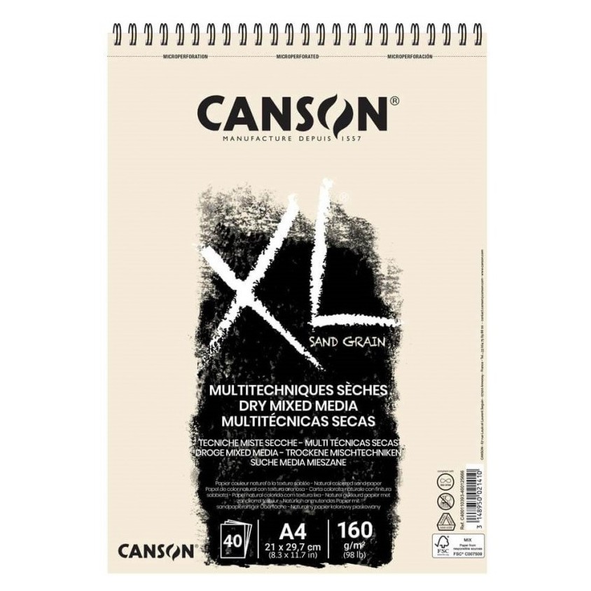 Bloc Canson Xl Touch Arenoso 40H A4 - Envío gratis en 24/48 horas.