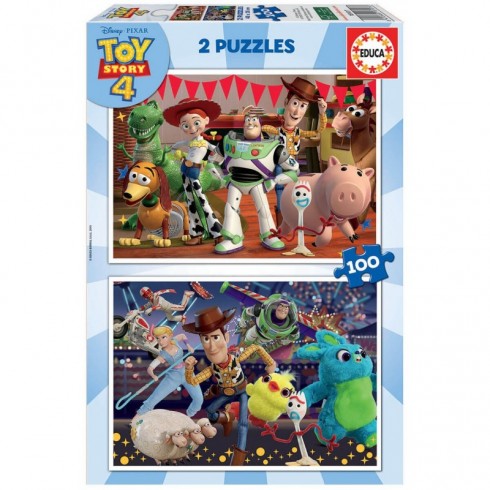 PUZZLE 2x100  TOY STORY 4