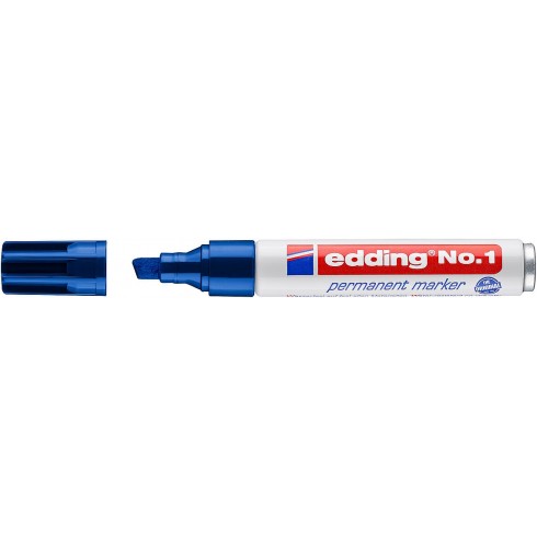 Rotulador Edding Nº 1 Azul (10 unid.)