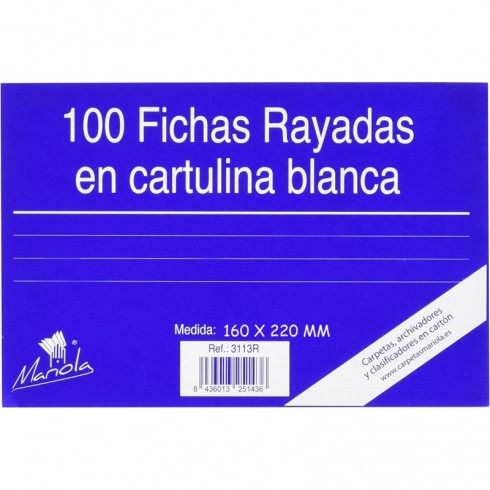 FICHAS RAYADAS MARIOLA 160X220 Nº5 100H
