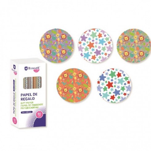 ROLLO PAPEL REGALO 70X200 INFANTIL AVENTURA