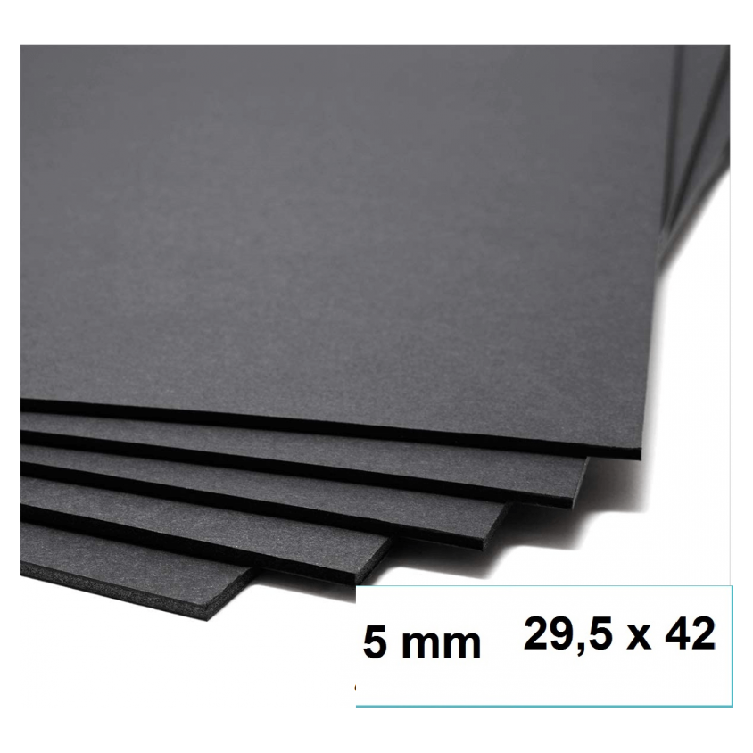 Cartón pluma 50x70 5mm negro