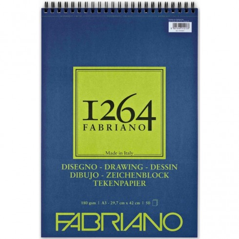 BLOC FABRIANO 1264 DRAWING A3 180GR.50H
