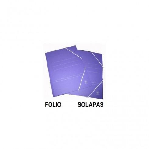 CARPETA CARTÓN FOLIO SOLAPA AZUL