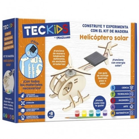 KIT MADERA TECKIDS HELICOPTERO SOLAR
