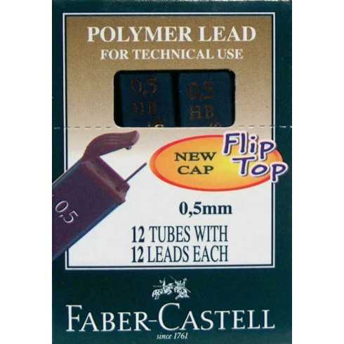 MINAS FABER CASTELL 0,5 HB POLY
