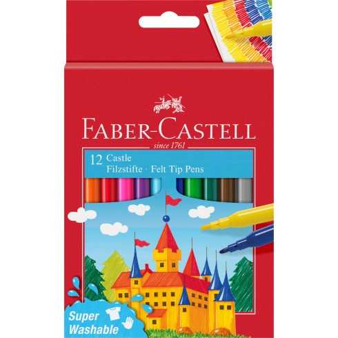 ROTULADOR ESCOLAR Faber Castell 12 colores