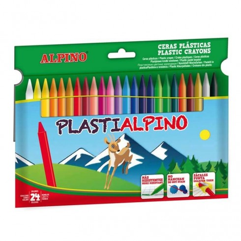 CERAS PLASTIALPINO 24 COLORES