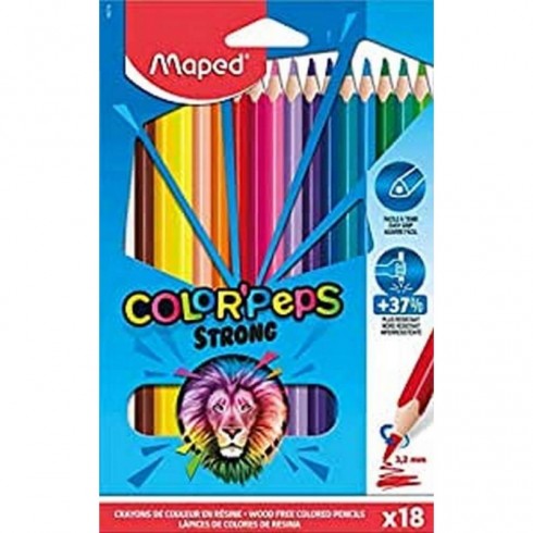 LAPIZ MAPED COLOR PEPS STRONG 18 COLORES