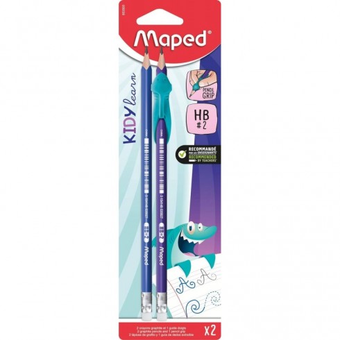 SET MAPED 2 LAPICEROS HB C/GOMA+ ADAPTADOR LAPICEROS