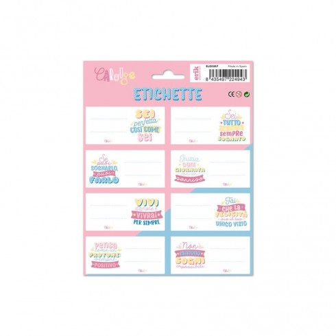 ETIQUETAS ESCOLARES BLUE & PINK ITA