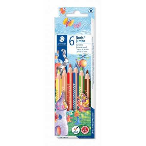 LAPIZ STAEDTLER NORIS TRI JUMBO 6 COLORES