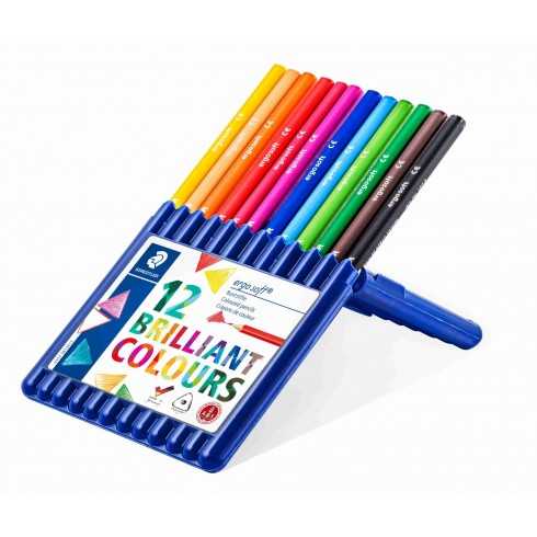 LÁPIZ STAEDTLER ERGO SOFT 12 COLORES