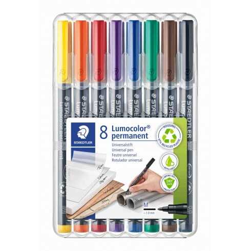 ROTULADOR LUMOCOLOR 317 M ESTUCHE 8 COLORES