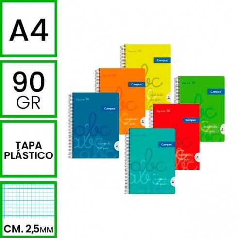 BLOC A4 CAMPUS 80H T/PP C.M. 2.5 P/6