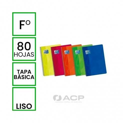 BLOC Fº OXFORD 80H TAPA BASICA LISO