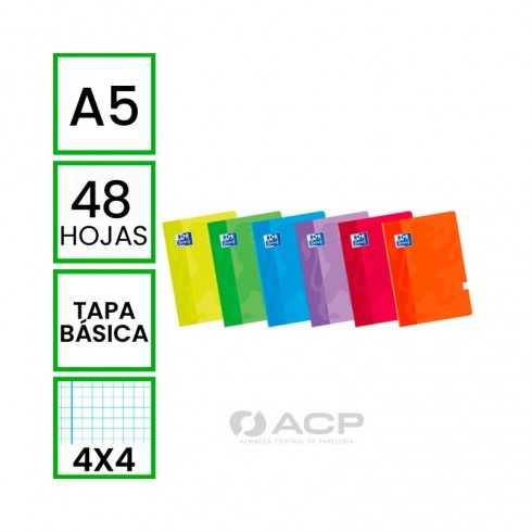 CUADERNOS A5 48H 4X4 CUADRO