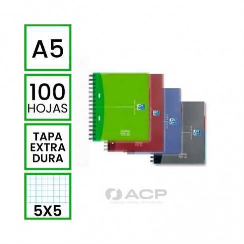 BLOC A5 OXFORD 100H TAPA FORRADA SEPARADOR 5X5