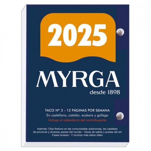 TACO PARED MYRGA SOBREMESA Nº3 2025