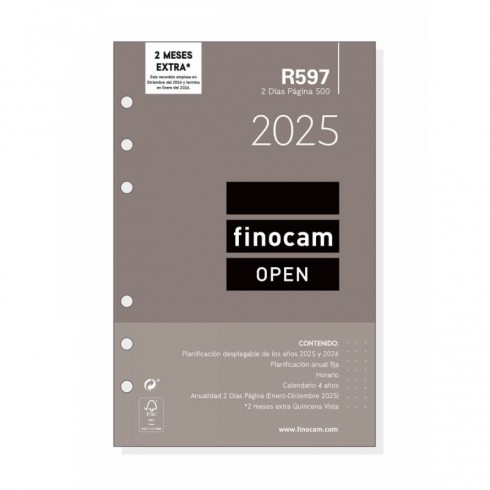 RECAMBIO FINOCAM OPEN 500 R597 2DP 117X181 2025