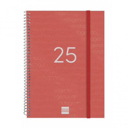 AGENDA YEAR E10 155X212  SV 2025 ROJO