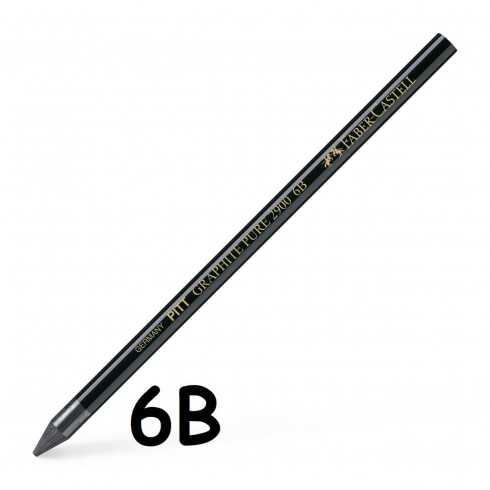LÁPIZ Faber Castell GRAFITO PURO  PITT 6B