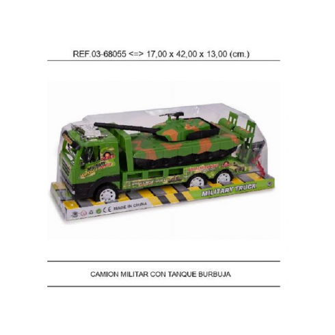 CAMION MILITAR PLATAFORMA CON TANQUE