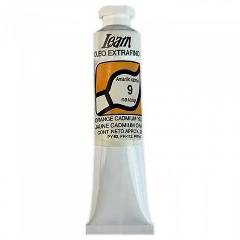 TUBO OLEO LEAM 20ML N.9 AMARIILLO CADMIO NARANJA