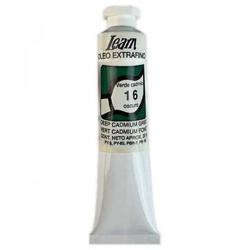 TUBO OLEO LEAM 20ML N.16 VERDE CADMIO OSCURO