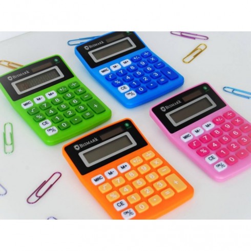 EXPOSITOR 12 CALCULADORA 8 DÍGITOS ESCOLAR PAMPY