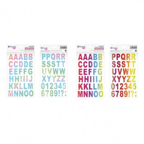 PEGATINAS LETRAS Y NUMEROS GLITTER