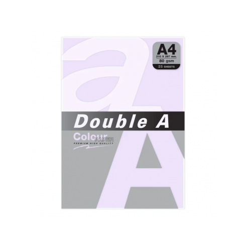 PAPEL DOUBLE A A4 80GR 25H LAVANDA