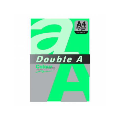 PAPEL DOUBLE A A4 80GR 25H VERDE LORO