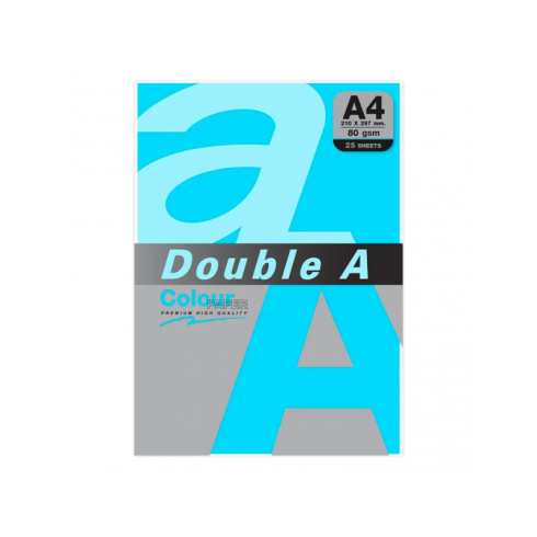 PAPEL DOUBLE A A4 80GR 25H AZUL