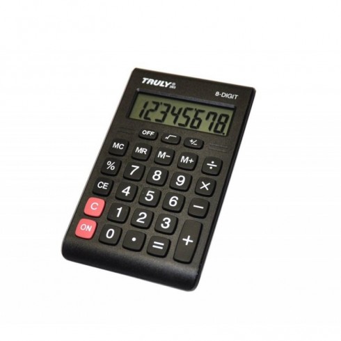 CALCULADORA TRULY  8 DIGITOS TECLAS GOMA