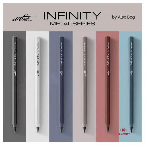 LAPICES HB INFINITY HEXAGON METAL BODY