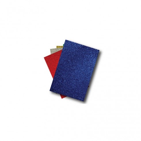 GOMA EVA 40X60 GLITTER AZUL OSCURO (3 unid)