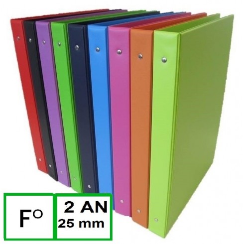 CARPETA PVC SARO 2423 Fº 2AN. 25 mm