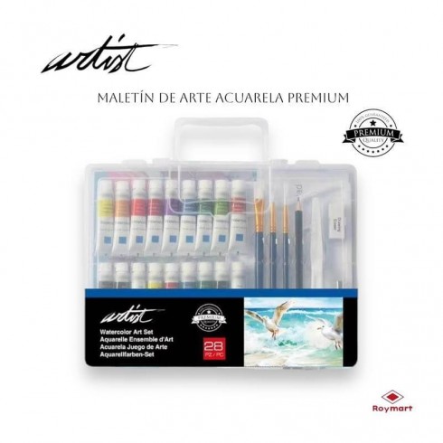 MALETIN ACUARELA INICIACION ARTIST 28 PIEZAS