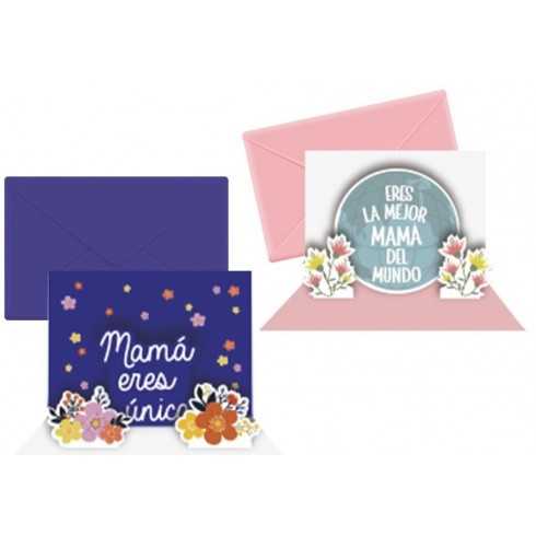 TARJETA FELICITACIÓN MAMÁ