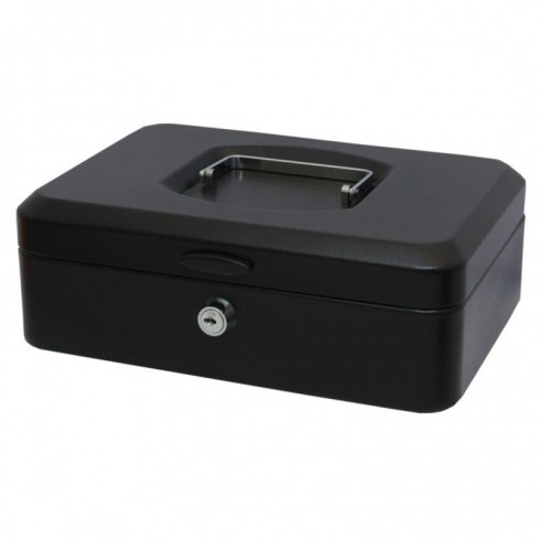 CAJA CAUDALES GRANDE CON BANDEJA NEGRA