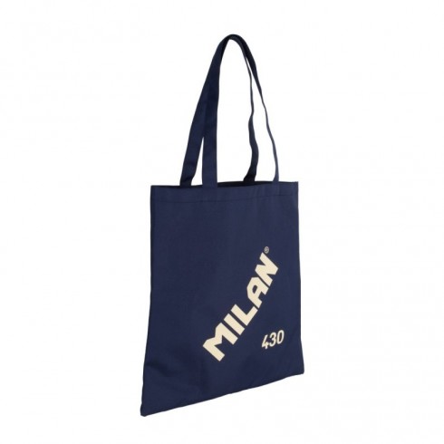 BOLSO TELA TOTE BAG MILAN 430 AZUL