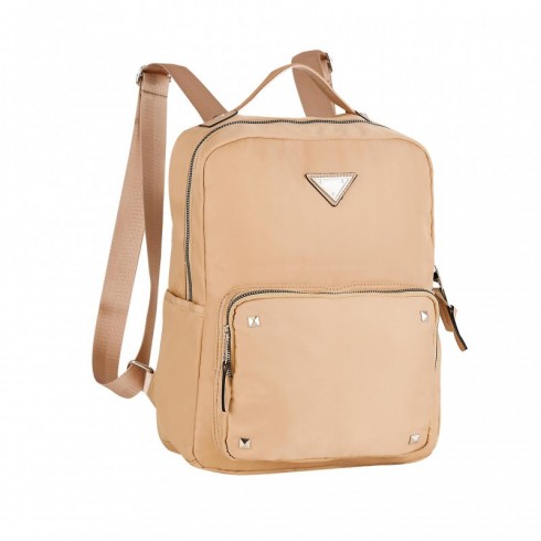 MOCHILA CLIO 24X33X14 C/ 2 CREMALLERAS CAMEL