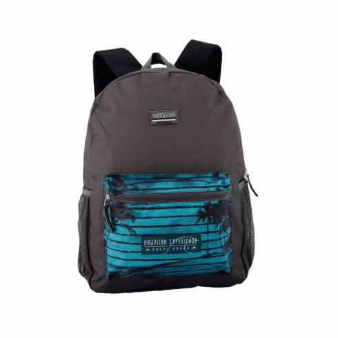MOCHILA CLIO SURF GRIS 43X30X13 C/2 CREMALLERAS