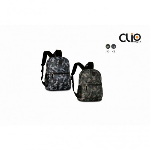 MOCHILA CLIO ARMY 43X30X13 C/2 CREMALLERAS