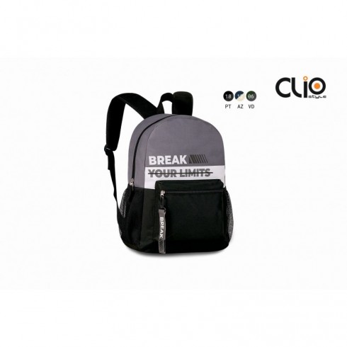MOCHILA CLIO BREAK YOUR LIMITS 43X30X13 C/2 CREMALLERAS