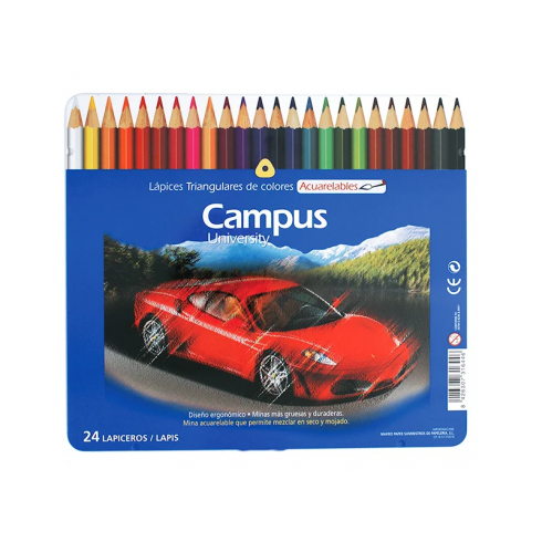LAPICES CAMPUS ACUARELABLE 24 COLORES