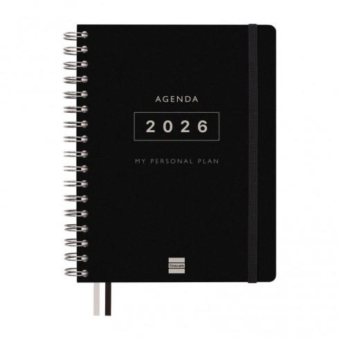 AGENDA FINOCAM 16 MESES TEMPUS 1/4  SV VERT.NEGRO 25-26