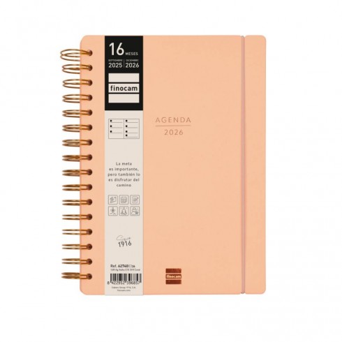 AGENDA FINOCAM 16 MESES HAIKU E10 SV HORIZ.CORAL 25-26